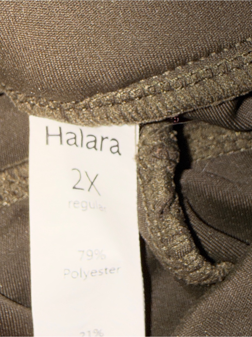 Women’s Cargo-Style Stretch Pants - Brown - Picture 3 of 3
